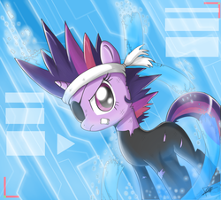 Size: 1671x1513 | Tagged: safe, artist:the-butch-x, twilight sparkle, pony, g4, cyberspace, female, future twilight, solid sparkle, solo