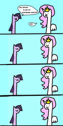 Size: 800x1600 | Tagged: safe, artist:wollap, princess celestia, twilight sparkle, g4, comic, princess celery, wat