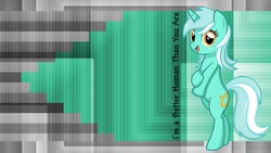 Size: 1920x1080 | Tagged: safe, artist:helsoul3, lyra heartstrings, pony, g4, bipedal, vector, wallpaper