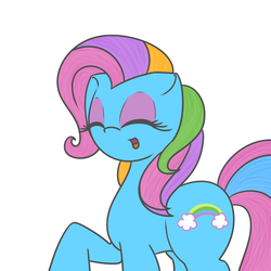 Size: 1000x1000 | Tagged: safe, artist:tastypony, rainbow dash, rainbow dash (g3), g3, g4, previous gen