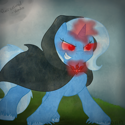 Size: 1000x1000 | Tagged: safe, artist:xx-romantique, trixie, g4, alicorn amulet, solo