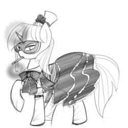 Size: 1000x1000 | Tagged: safe, artist:thattagen, twilight sparkle, g4, classic lolita, gothic lolita, lolita fashion, pocky, sketch