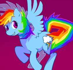 Size: 523x500 | Tagged: safe, artist:skullcaps, rainbow dash, g4, side view, simple background, solo, spread wings, wings