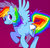 Size: 523x500 | Tagged: safe, artist:skullcaps, rainbow dash, g4, side view, simple background, solo, spread wings, wings