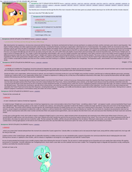 Size: 1193x1564 | Tagged: safe, screencap, lyra heartstrings, g4, /mlp/, 4chan, 4chan screencap, crossover, fanfic, mass effect, tl;dr