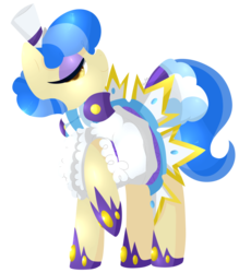 Size: 1024x1171 | Tagged: safe, artist:xeella, sapphire shores, earth pony, pony, g4, cute, female, lidded eyes, looking at you, mare, profile, simple background, solo, transparent background