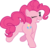 Size: 458x437 | Tagged: safe, artist:darkpandax, pinkie pie, earth pony, pony, g4, balloonbutt, butt, female, mare, plot, raised leg, simple background, solo, transparent background, vector, wink