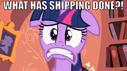 Size: 717x403 | Tagged: safe, twilight sparkle, g4, image macro, reaction image, what has science done