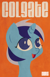 Size: 1650x2550 | Tagged: safe, artist:iaomai, minuette, pony, unicorn, g4, bust, poster