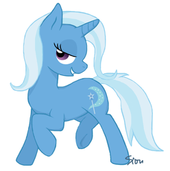 Size: 544x549 | Tagged: safe, artist:sion, trixie, pony, unicorn, g4, bedroom eyes, female, mare, pixiv, solo