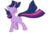 Size: 1067x746 | Tagged: safe, artist:muggyheatwave, twilight sparkle, pony, g4, eyes closed, female, raised hoof, simple background, solo, transparent background, windswept mane