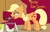 Size: 1132x720 | Tagged: safe, edit, edited screencap, screencap, applejack, g4, duped, fence painting, paint, text edit, tom sawyer