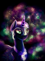 Size: 768x1024 | Tagged: safe, artist:mausefang, nightmare moon, pony, g4, female, solo