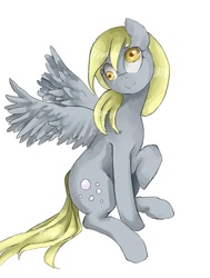 Size: 632x838 | Tagged: safe, artist:rubi-one-chan, derpy hooves, pegasus, pony, g4, female, mare, solo