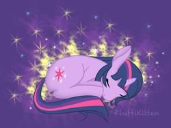 Size: 1473x1102 | Tagged: safe, artist:fluffikitten, twilight sparkle, pony, unicorn, g4, female, mare, sleeping