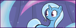 Size: 851x315 | Tagged: safe, artist:theparagon, trixie, g4, smiling