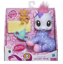 Size: 778x799 | Tagged: safe, lullaby moon, pegasus, pony, g4, baby, blushing, bow, irl, photo, plushie, so soft, toy