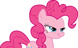 Size: 1500x921 | Tagged: safe, artist:kamartenn, pinkie pie, g4, nose wrinkle, simple background, transparent background, vector