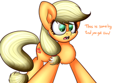 Size: 1280x847 | Tagged: safe, artist:extradan, applejack, earth pony, pony, g4, female, solo