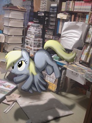 Size: 1944x2592 | Tagged: safe, artist:patoriotto, derpy hooves, pegasus, pony, g4, female, irl, mare, photo, ponies in real life