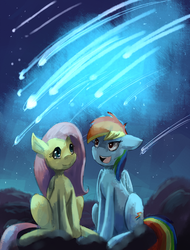 Size: 750x985 | Tagged: safe, artist:terrac0tta, fluttershy, rainbow dash, g4, female, lesbian, ship:flutterdash, shipping