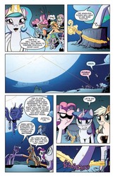 Size: 584x898 | Tagged: safe, idw, official comic, applejack, fluttershy, pinkie pie, princess celestia, princess luna, rainbow dash, spike, twilight sparkle, g4, spoiler:comic, spoiler:comic06, nightmare rarity (arc), official preview, s1 luna