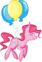 Size: 750x1095 | Tagged: safe, artist:legalese, pinkie pie, earth pony, pony, g4, balloon, female, solo