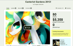 Size: 1053x670 | Tagged: safe, canterlot gardens, fail, kickstarter