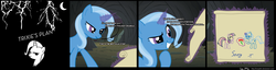 Size: 2890x740 | Tagged: dead source, safe, artist:ivanpqwerty, trixie, twilight sparkle, pony, unicorn, g4, comic, flower