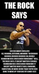 Size: 355x664 | Tagged: safe, barely pony related, double rainboom drama, drama, the rock