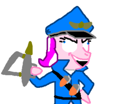 Size: 348x296 | Tagged: safe, diamond tiara, g4, 1000 hours in ms paint, derp, gmod monster, rubberfruit, soldier, soldier (tf2), team fortress 2