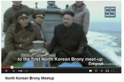 Size: 661x442 | Tagged: dead source, safe, brony meetup, kim jong-un, north korea, youtube