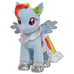 Size: 600x600 | Tagged: safe, rainbow dash, g4, build-a-bear, irl, photo, plushie, rainbow dash always dresses in style, toy