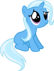 Size: 7662x10000 | Tagged: safe, artist:daringdashie, trixie, pony, unicorn, g4, absurd resolution, blank flank, cute, diatrixes, female, filly, frown, full body, hnnng, horn, looking up, mare, nose wrinkle, purple eyes, sad, sadorable, simple background, sitting, solo, tail, three quarter view, transparent background, two toned mane, two toned tail, vector