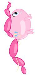 Size: 1158x2371 | Tagged: safe, artist:michinix, pinkie pie, balloon pony, inflatable pony, g4, balloon, female, inanimate tf, solo, transformation