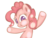 Size: 2100x1600 | Tagged: safe, artist:spikedmauler, pinkie pie, earth pony, pony, g4, female, fourth wall, leaning on the fourth wall, mare, pie, simple background, solo, transparent background