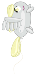 Size: 900x1875 | Tagged: safe, artist:michinix, derpy hooves, balloon pony, inflatable pony, pegasus, pony, g4, balloon, female, inanimate tf, mare, solo, transformation, wat