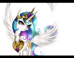 Size: 5000x3943 | Tagged: safe, artist:caramelflower, princess celestia, pony, g4, female, solo