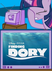 Size: 563x771 | Tagged: safe, twilight sparkle, g4, exploitable meme, facehoof, finding dory, hilarious in hindsight, meme, out of context, pixar, tv meme