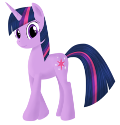 Size: 1659x1723 | Tagged: safe, artist:crusierpl, twilight sparkle, pony, unicorn, g4, female, mare, simple background, smiling, solo, transparent background, unicorn twilight