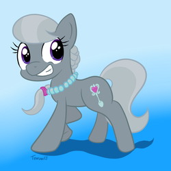 Size: 1000x1000 | Tagged: safe, artist:tehflah, silver spoon, earth pony, pony, g4, female, missing accessory, solo