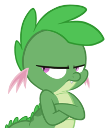 Size: 450x541 | Tagged: safe, artist:queencold, oc, oc only, dragon, baby dragon, crossed arms, dragon oc, simple background, transparent background