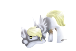 Size: 1800x1200 | Tagged: safe, artist:lerainbowturtle, derpy hooves, pegasus, pony, g4, female, mare, solo
