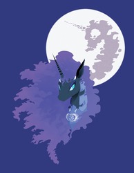 Size: 1280x1646 | Tagged: safe, artist:ceckraft, nightmare moon, pony, g4, female, moon, solo