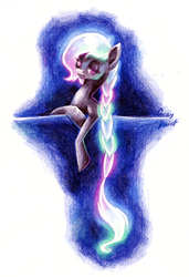 Size: 1024x1496 | Tagged: safe, artist:graypaint, oc, oc only, pony, glowing, solo