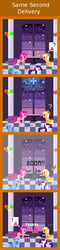 Size: 440x1820 | Tagged: safe, artist:zztfox, applejack, pinkie pie, rarity, trixie, g4, comic, halo (series), halo 4, pixel art