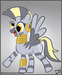 Size: 1277x1546 | Tagged: safe, artist:shiarr, derpy hooves, zecora, hybrid, pegasus, pony, zebra, zony, g4, female, fusion, fusion:derpy hooves, fusion:zecora, hybrid fusion, mare