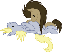 Size: 893x755 | Tagged: safe, artist:horserida238, derpy hooves, doctor whooves, time turner, pegasus, pony, g4, female, male, mare, pregnant, ship:doctorderpy, shipping, simple background, stallion, straight, transparent background