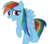 Size: 1700x1500 | Tagged: safe, artist:ocarina0ftimelord, rainbow dash, g4, simple background, transparent background, vector