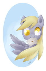 Size: 940x1450 | Tagged: safe, artist:oaxzii, derpy hooves, pegasus, pony, g4, female, letter, mail, mare, mouth hold, solo